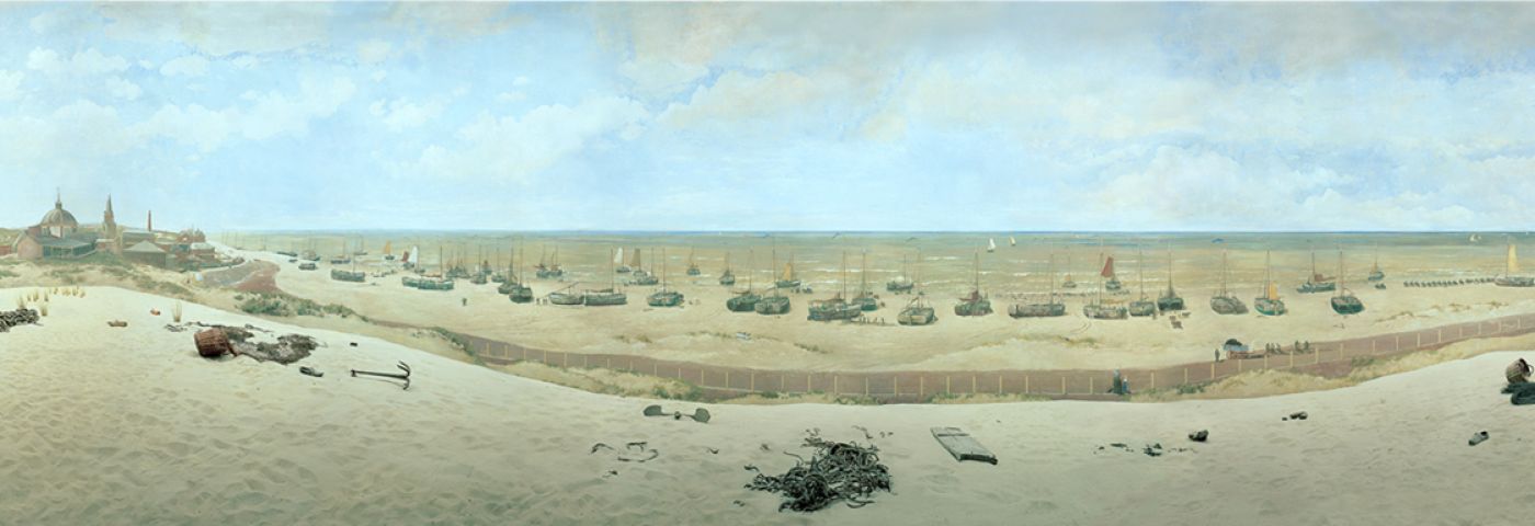 Panorama Mesdag (detail), voor het eerst te zien in 1881 in Den Haag. - Beeld: Trojan via Wikimedia Commons