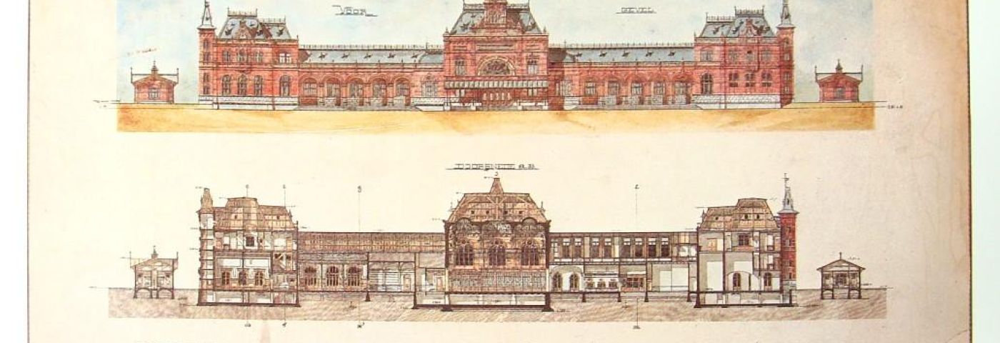 Het stationsgebouw van Groningen