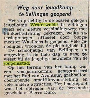 <p>Nieuwsblad van het Noorden, 20 april 1959</p>
