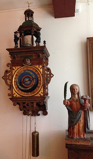 <p>De door Tiemen gerestaureerde &#39;IJzeren Klok&#39;. - Foto: priv&eacute;verzameling</p>
