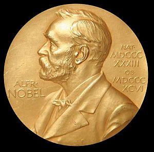 <p>De Nobelprijs-medaille.</p>
