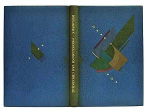 <p>De prijswinnende boekband van Rietema voor Bordewijks <em>Vertellingen van generzijds</em>. &ndash; Foto: collectie Bart de Vries</p>
