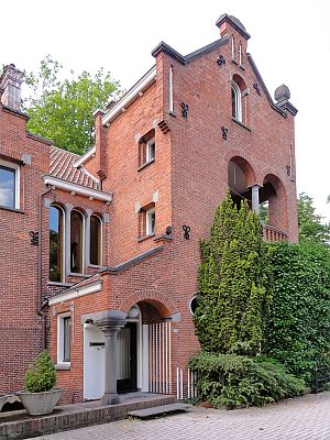 Villa Heymans aan de Ubbo Emmiussingel, Groningen, ontworpen door Berlage. - Foto: Gouwenaar via Wikimedia Commons