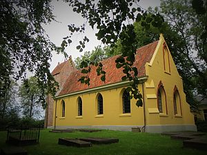 <p>De kerk van Westernieland. - Foto: Sanne Meijer</p>
