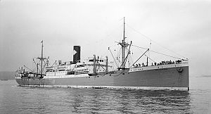 <p>De Kota Inten, &eacute;&eacute;n van de schepen die Molukkers naar Nederland bracht.</p>

