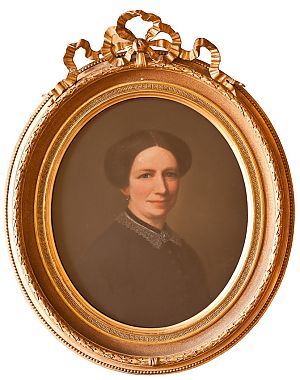 <p>Portret van de schrijfster van het reisverslag, Anna Elisabeth Alberda van Menkema in 1855 (ca. 22 jaar oud). - Foto: Otto Kalkhoven</p>
