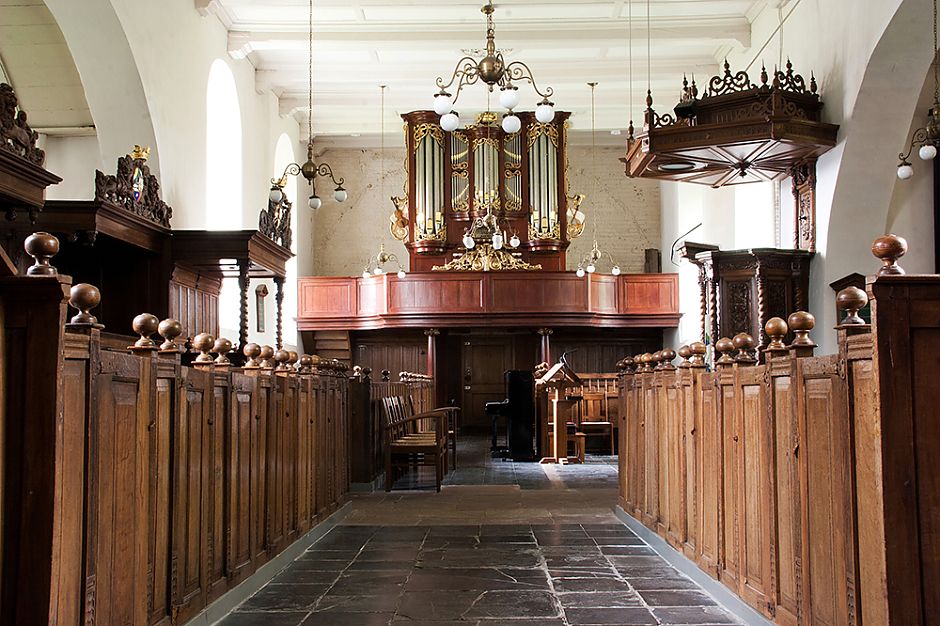 <p>Interieur van de kerk van Zuidhorn. - Foto: Kees Kugel</p>
