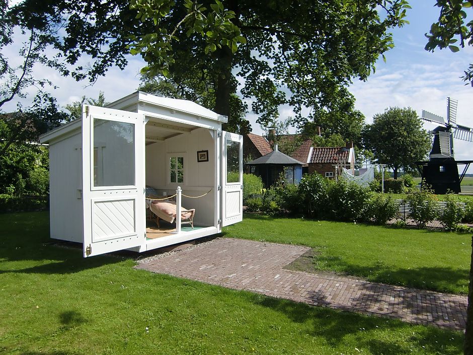 Het Tbc-huisje in Openluchtmuseum Het Hoogeland in Warffum. - Foto: Stijn van Genuchten