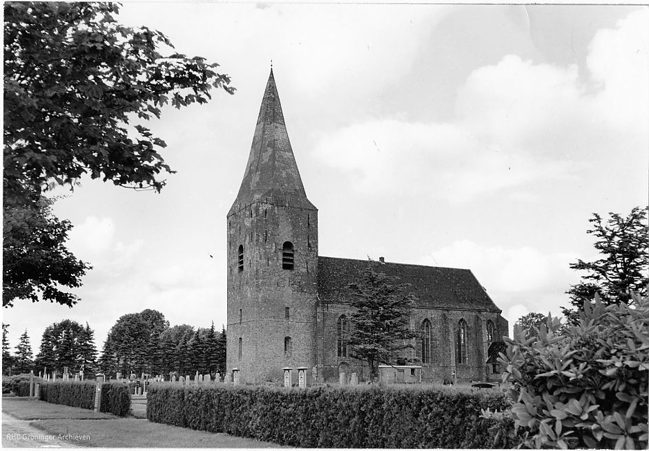 De Juffertoren van Onstwedde in 1960. - Foto: www.beeldbankgroningen.nl (818-11809)