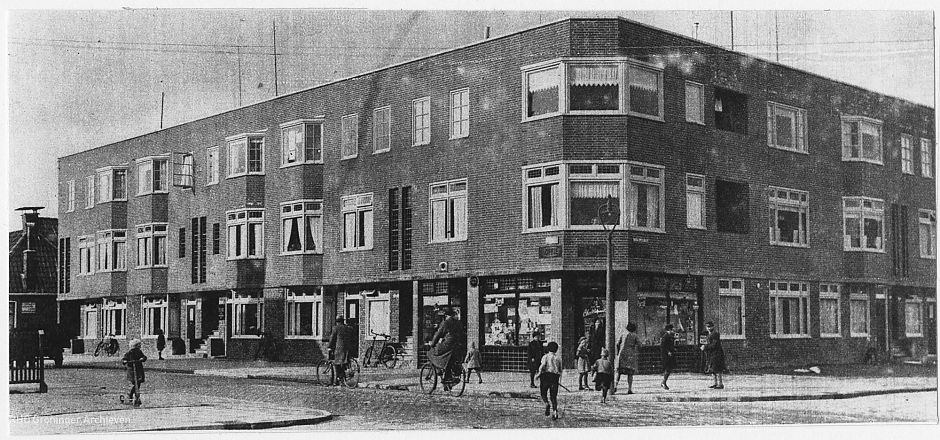 De Moesstraat in 1935. - Foto: www.beeldbankgroningen.nl (1785-26129)