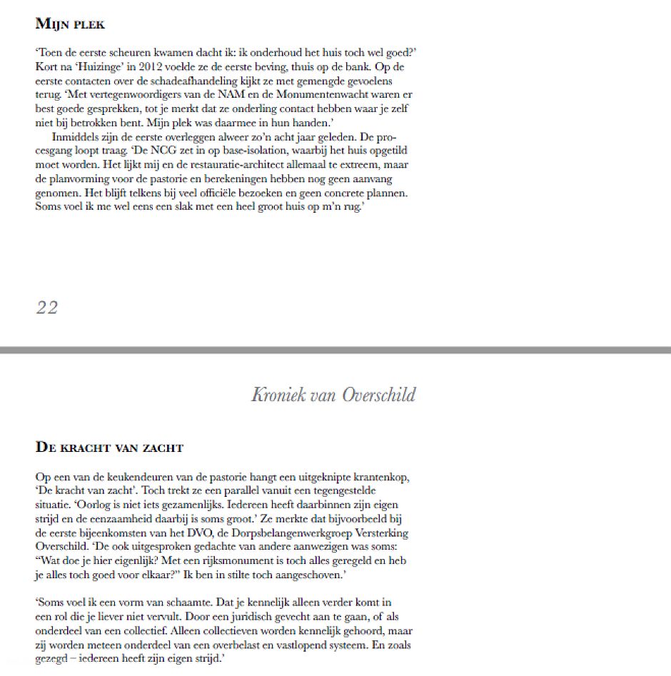 <p>Fragment uit het boek <em>Kroniek van Overschild. Een toekomst zonder verleden</em>.</p>
