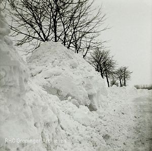 Grote hoeveelheden sneeuw in de winter van 1979.