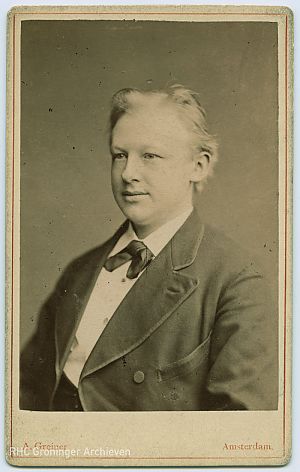 Hendrik Goeman Borgesius, ca. 1867, foto A. Greiner, Amsterdam, RHC Groninger Archieven (1990-19)