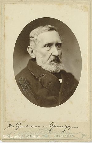  J.J.A. Goeverneur, circa 1885-1889. Foto: J.G. Kramer. Collectie RHC Groninger Archieven (1987-53).