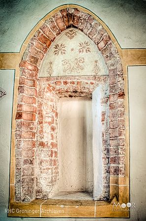 De piscina van Leegkerk, de enige met muurschilderingen.