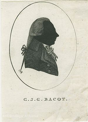 Gerard Jacob George Bacot, silhouette, 1799, RHC Groninger Archieven (1536-4095)