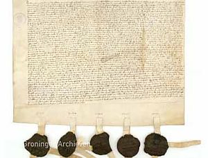 Akte van verzoening veler partijen, 1422 - Collectie RHC Groninger Archieven (2100-134)