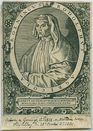 Rudolphus Agricola, gravure, 1645, RHC Groninger Archieven (1536-4071)