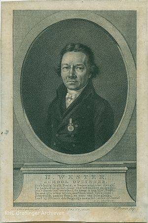 Hendrik Wester, gravure, ca. 1821-1850, RHC Groninger Archieven (1536-4412)